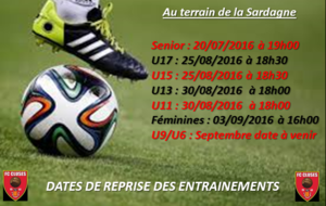 Reprise Entrainement