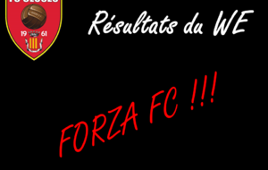FC Cluses Résultats du WE