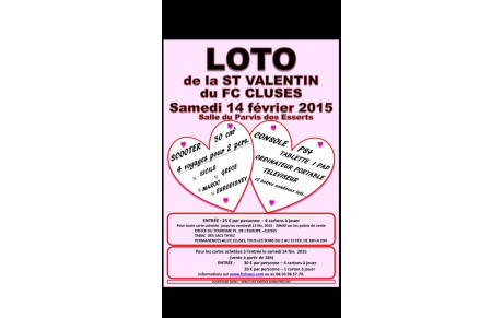 Loto de la St Valentin 14/02/2015