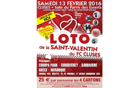 LOTO DU FC CLUSES 13/02/2016