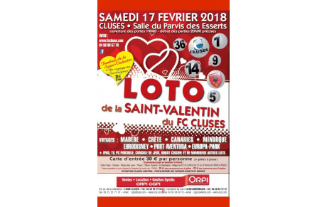 FC CLUSES BA LOTO de la St VALENTIN 2018