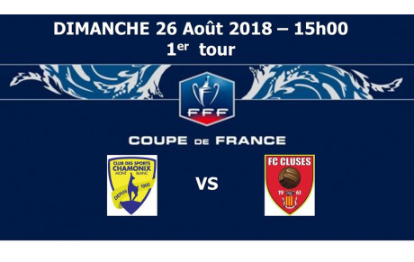 FC CLUSES COUPE DE FRANCE 1er Tour face à Chamonix