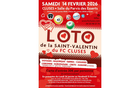 LOTO ST VALENTIN 14 FEVRIER 2026